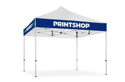 Gazebo s izmjenjivim bannerima, mehanizmom i tiskom (reklamni šator) 3x3 metra