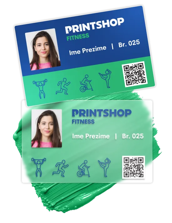 Standardne PVC posjetnice / ID kartice