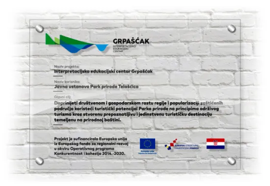 Natpisna pleksi tabla / plaketa A3