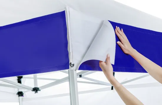 Gazebo s izmjenjivim bannerima, mehanizmom i tiskom (reklamni šator) 3x3 metra