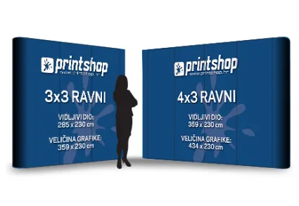POP-UP ZID - RAVNI